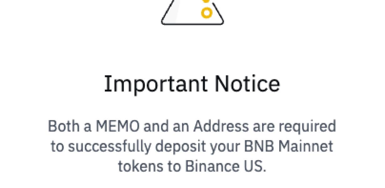 Transferring Binance Coin from