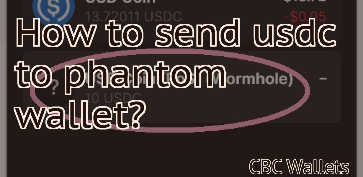 How to send usdc to phantom wallet?