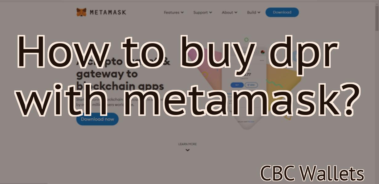How to buy dpr with metamask?