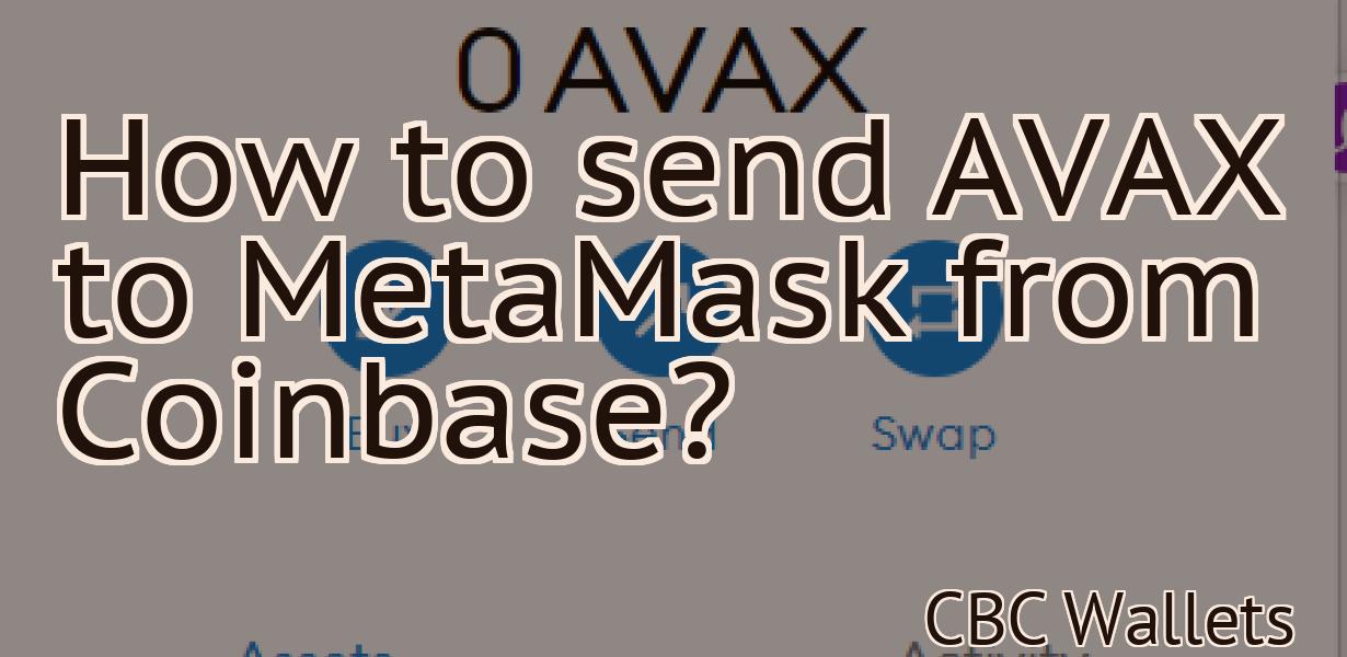 How to send AVAX to MetaMask from Coinbase?