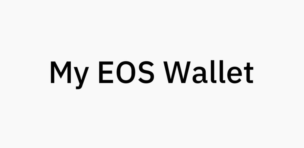 Getting Started with an EOS Wa