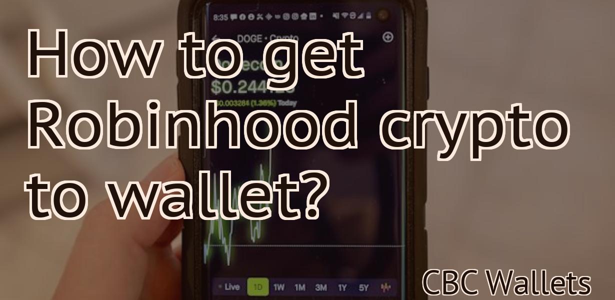 How to get Robinhood crypto to wallet?