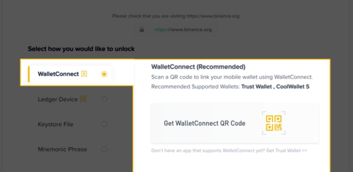 How to set up Trust Wallet wit