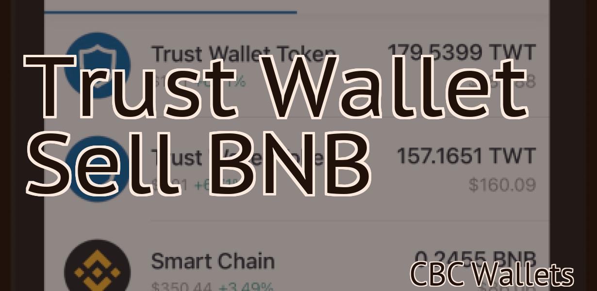 Trust Wallet Sell BNB