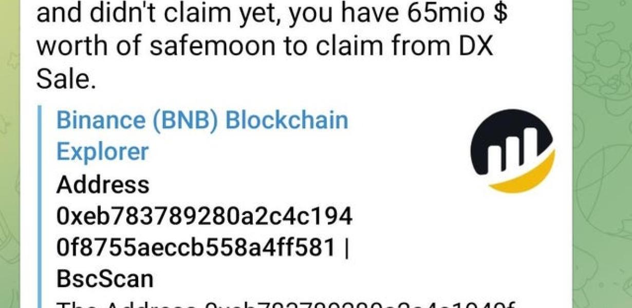 BNB to SafeMoon Wallet Guide
1