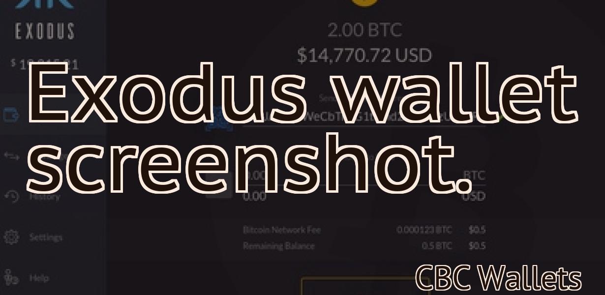 Exodus wallet screenshot.