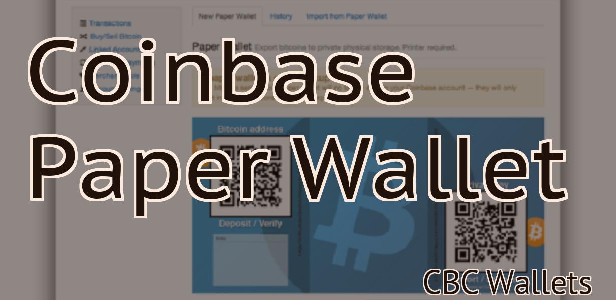 Coinbase Paper Wallet
