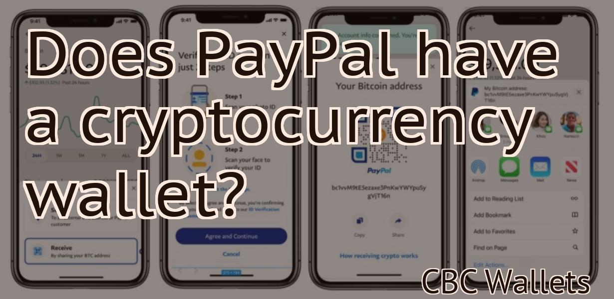 Does PayPal have a cryptocurrency wallet?