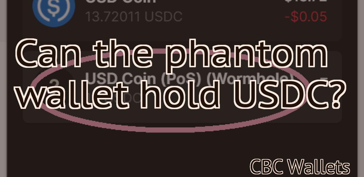 Can the phantom wallet hold USDC?