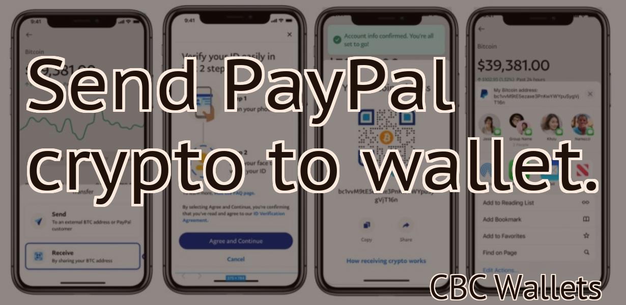 Send PayPal crypto to wallet.