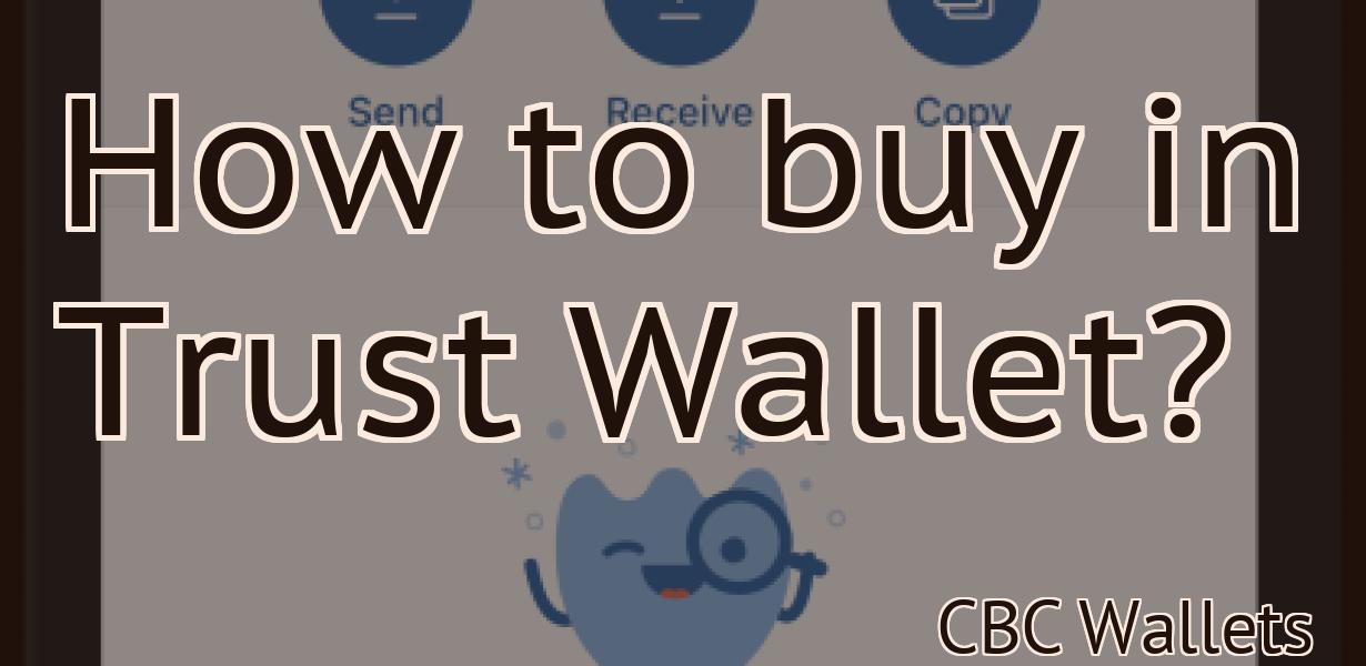 How to buy in Trust Wallet?