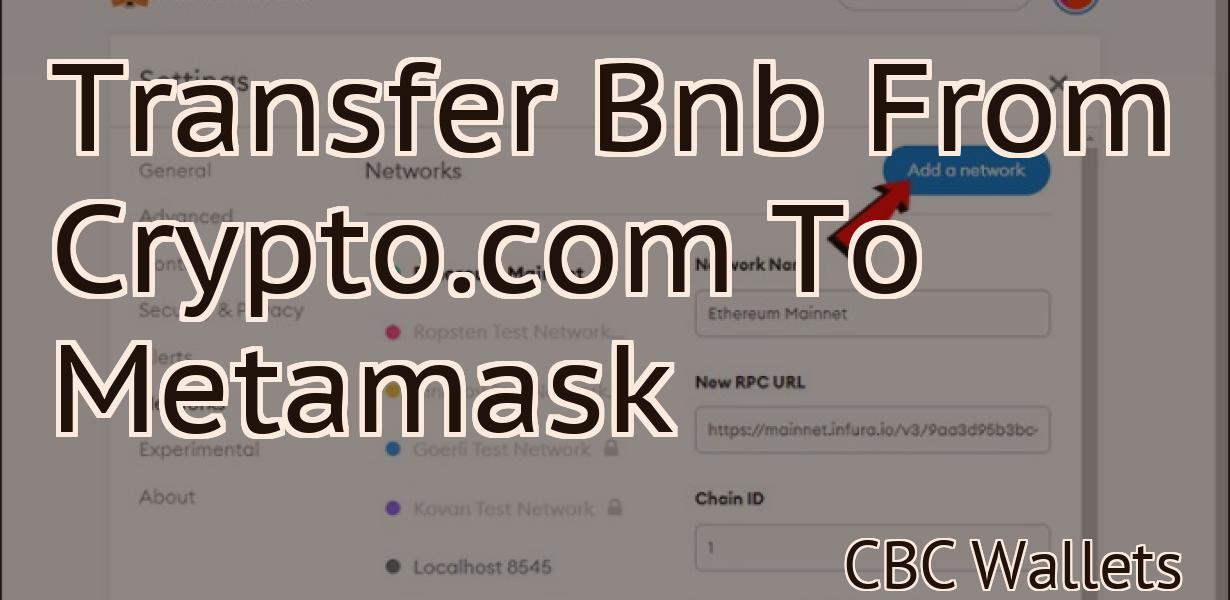 Transfer Bnb From Crypto.com To Metamask