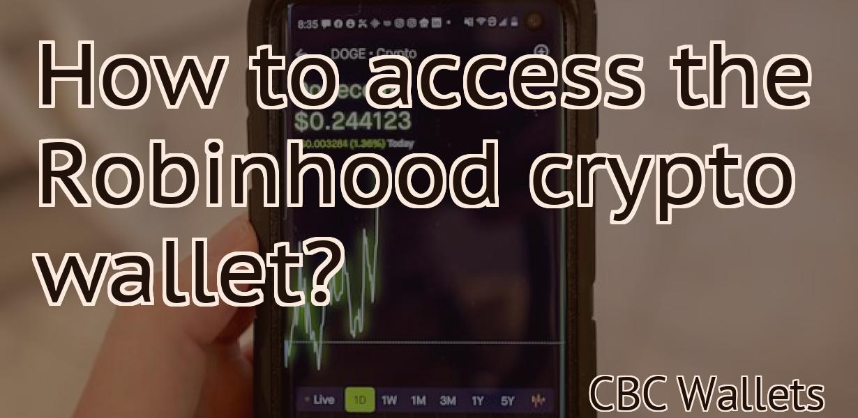 How to access the Robinhood crypto wallet?