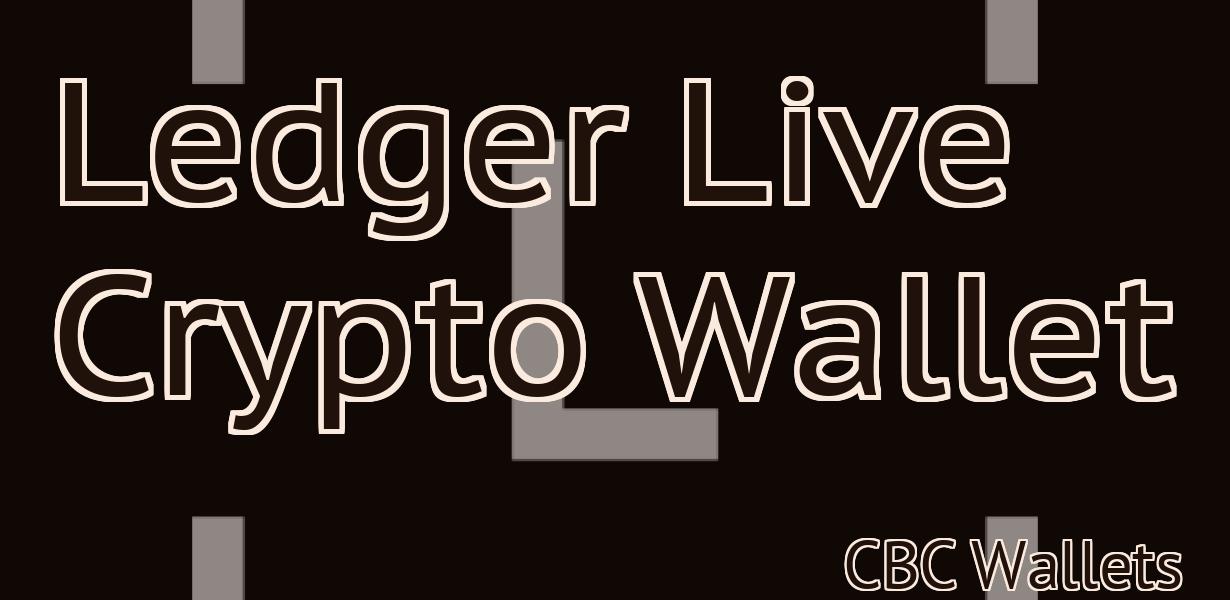 Ledger Live Crypto Wallet