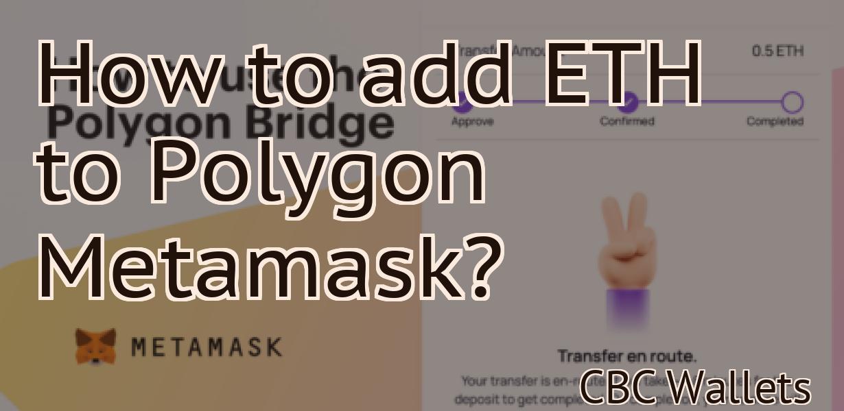 How to add ETH to Polygon Metamask?