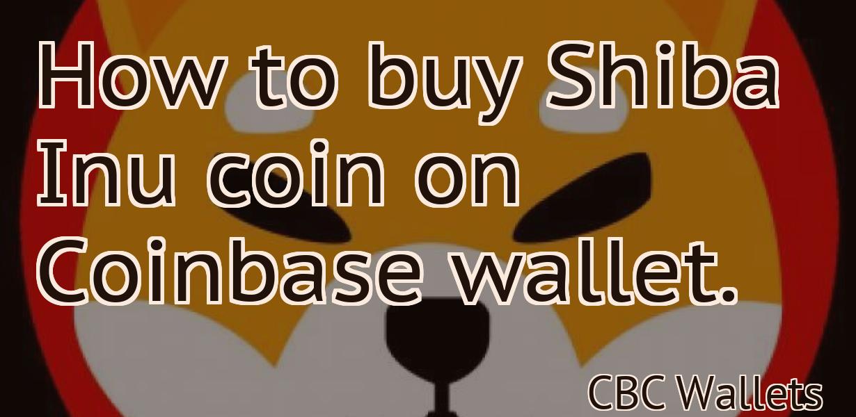 How to buy Shiba Inu coin on Coinbase wallet.