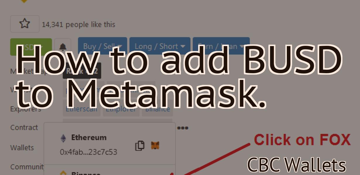 How to add BUSD to Metamask.