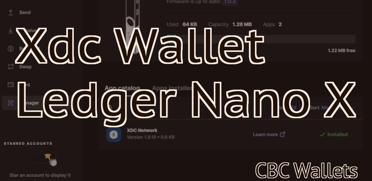 Xdc Wallet Ledger Nano X