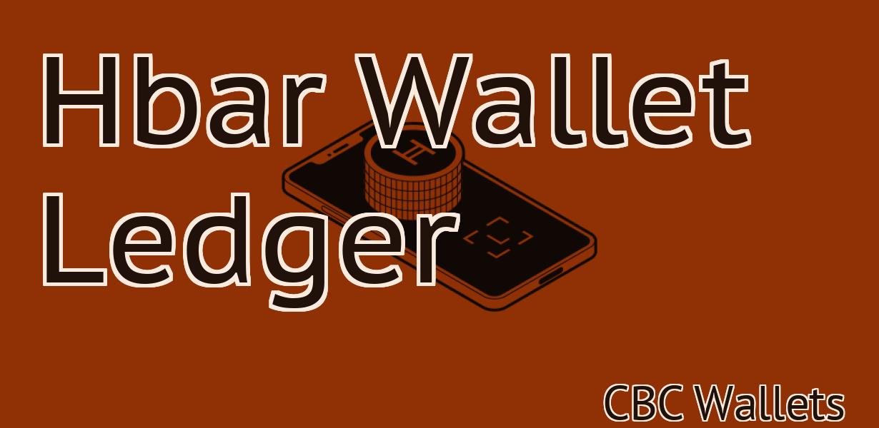 Hbar Wallet Ledger