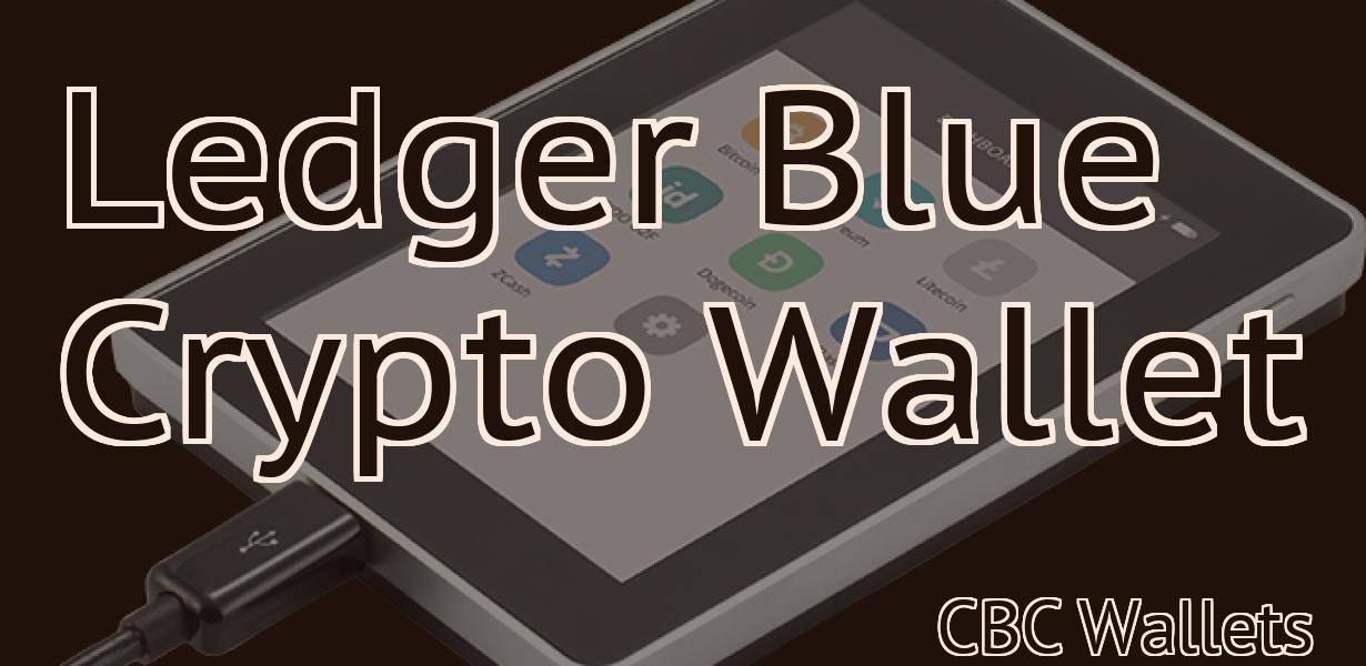 Ledger Blue Crypto Wallet