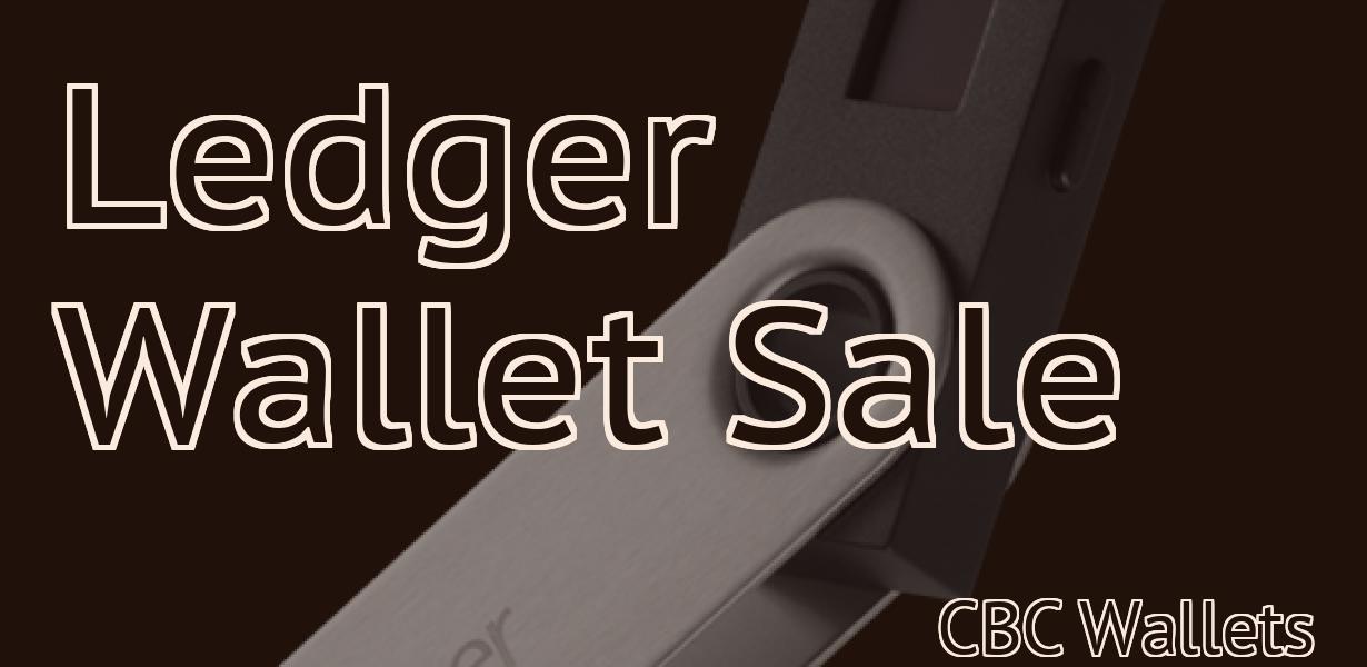 Ledger Wallet Sale