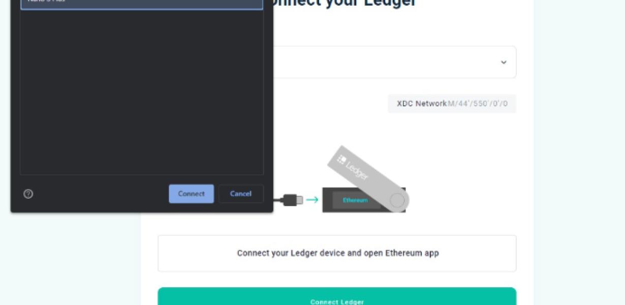Using your xdc wallet with led