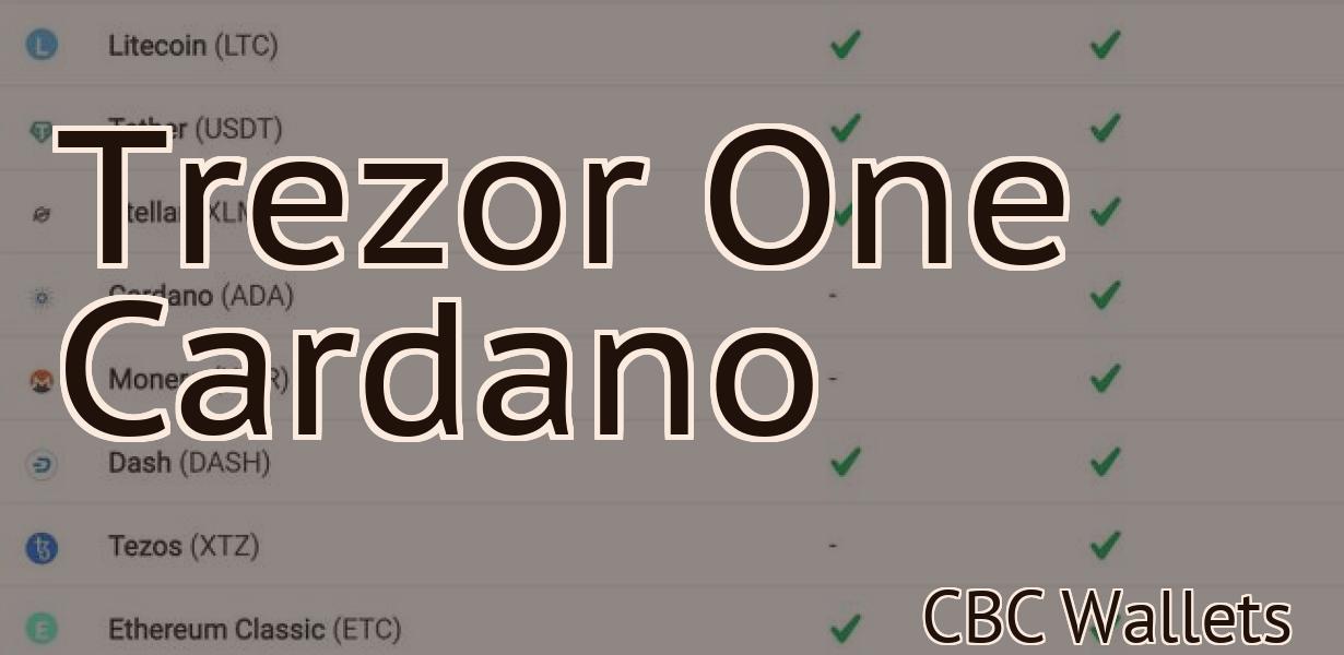 Trezor One Cardano