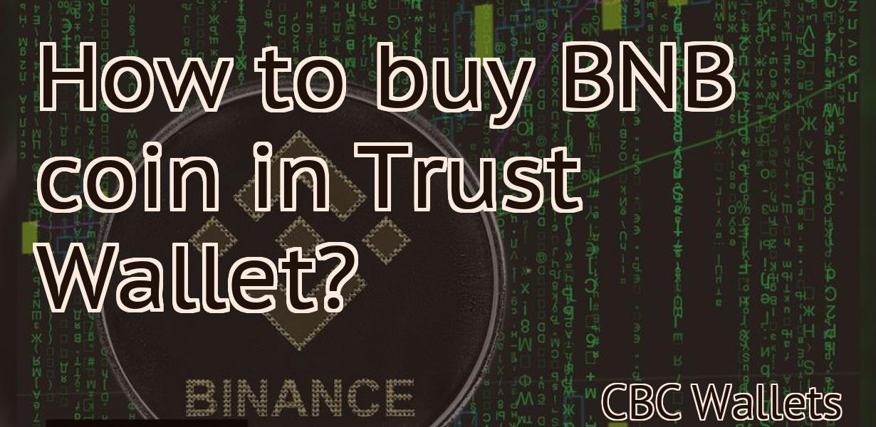 How to buy BNB coin in Trust Wallet?
