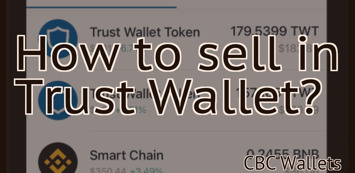 How to sell in Trust Wallet?