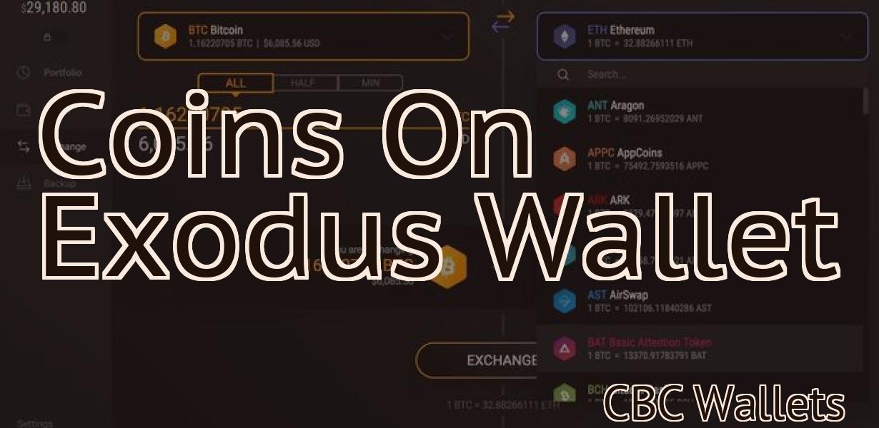 Coins On Exodus Wallet