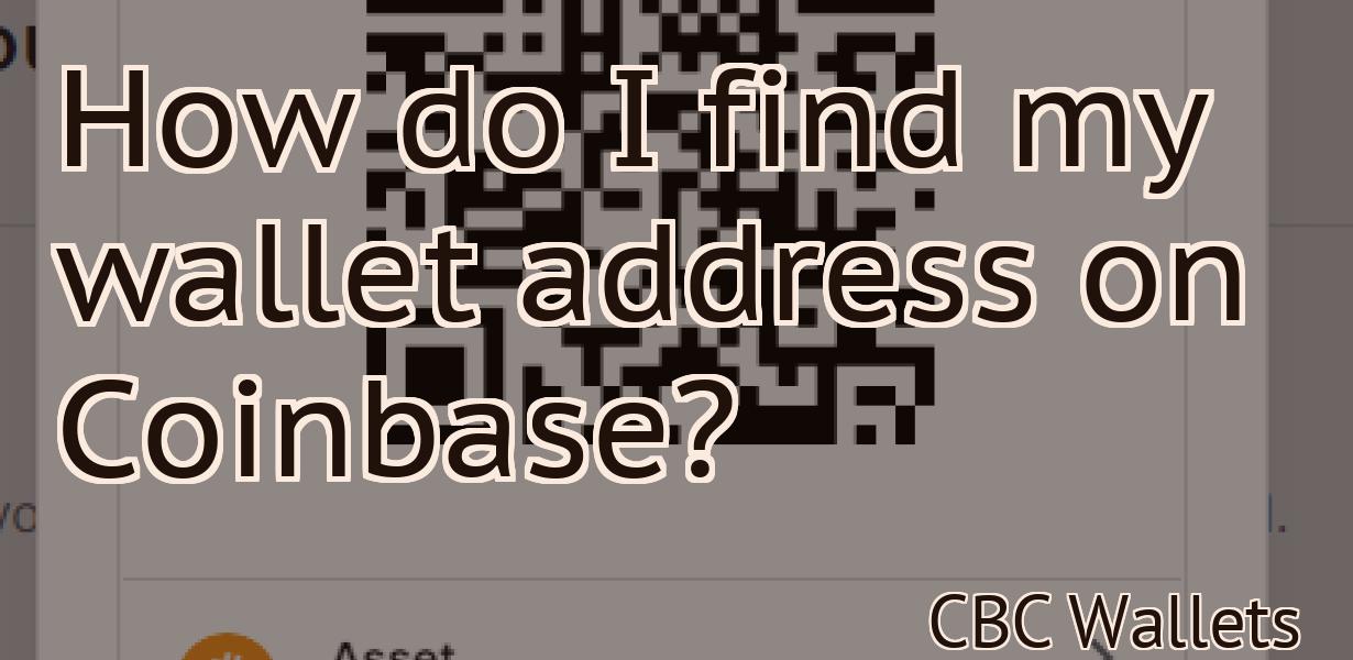 How do I find my wallet address on Coinbase?