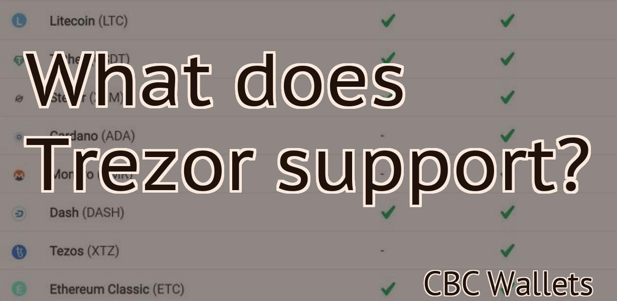 What does Trezor support?