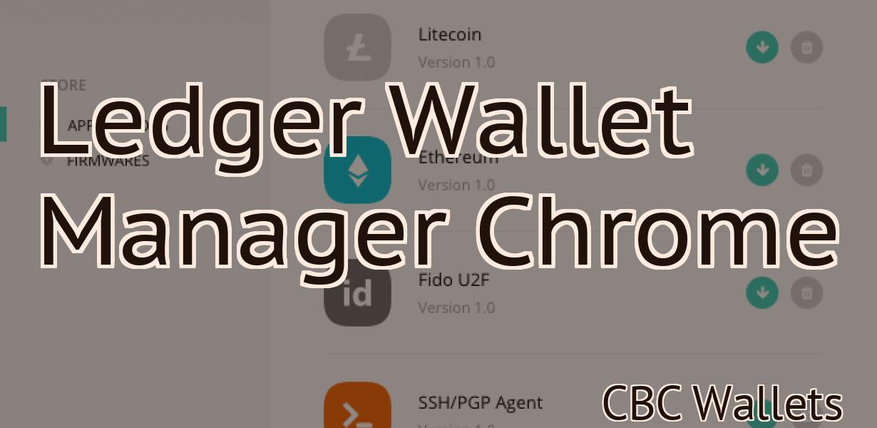 Ledger Wallet Manager Chrome