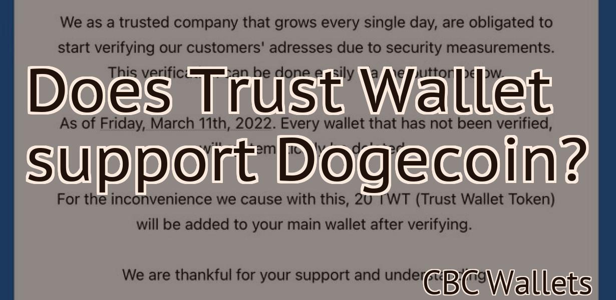 Does Trust Wallet support Dogecoin?