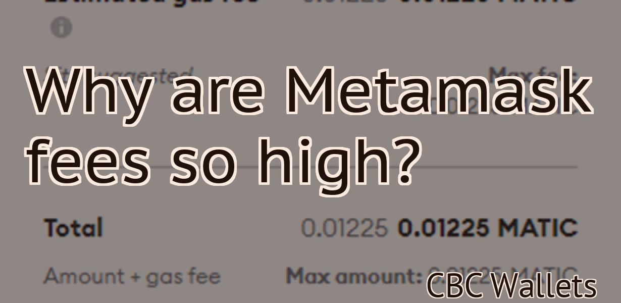 Why are Metamask fees so high?