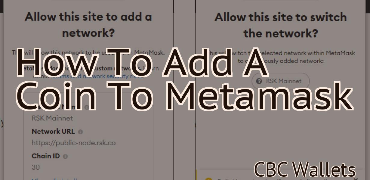 How To Add A Coin To Metamask