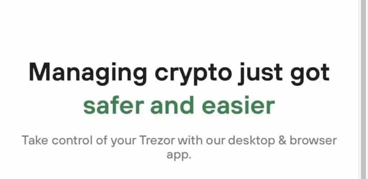 Exploring the Trezor website
,