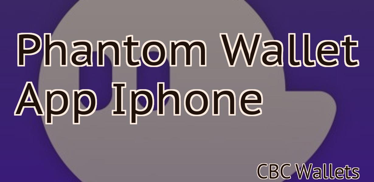 Phantom Wallet App Iphone