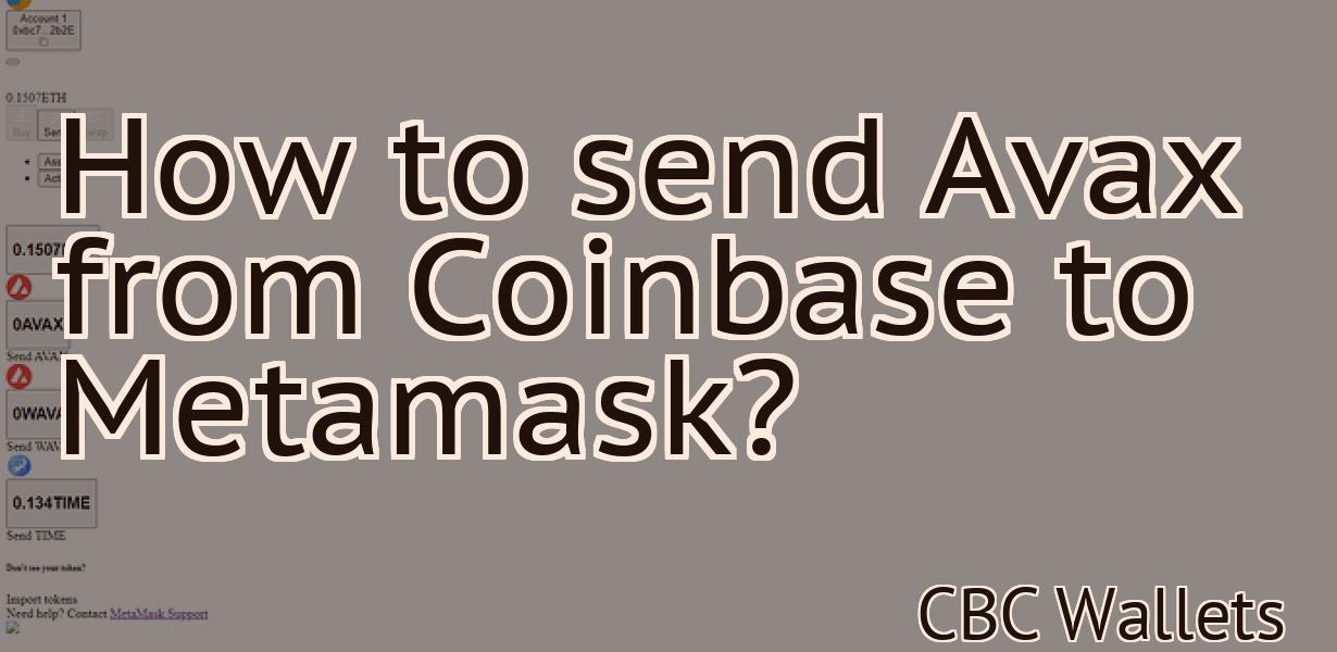 How to send Avax from Coinbase to Metamask?