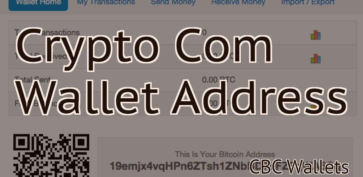 Crypto Com Wallet Address