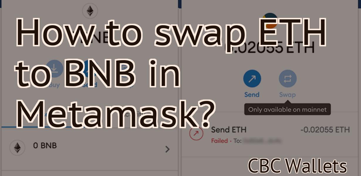 How to swap ETH to BNB in Metamask?