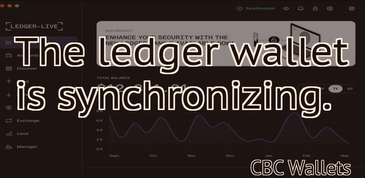 The ledger wallet is synchronizing.
