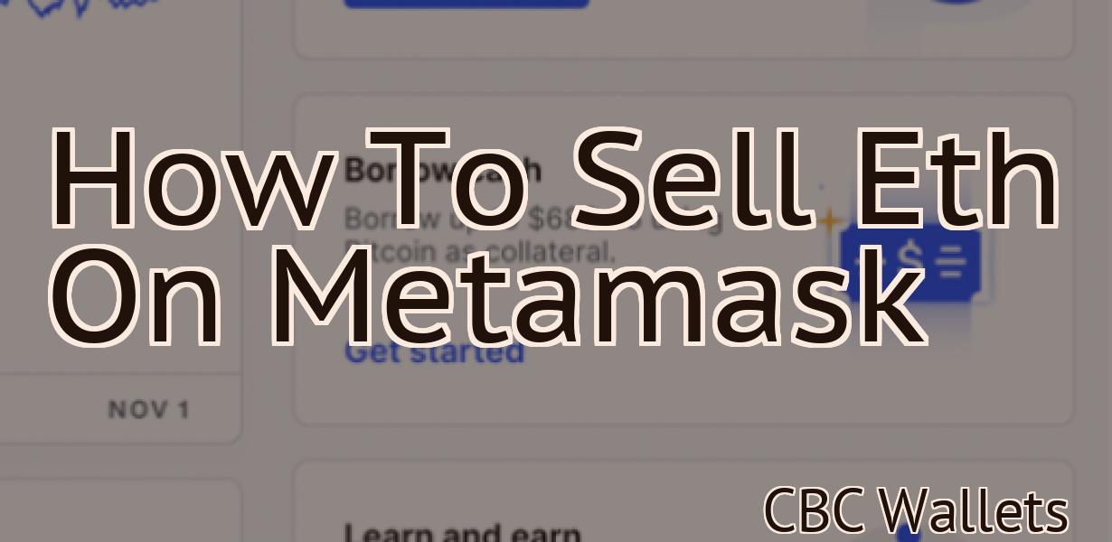 How To Sell Eth On Metamask