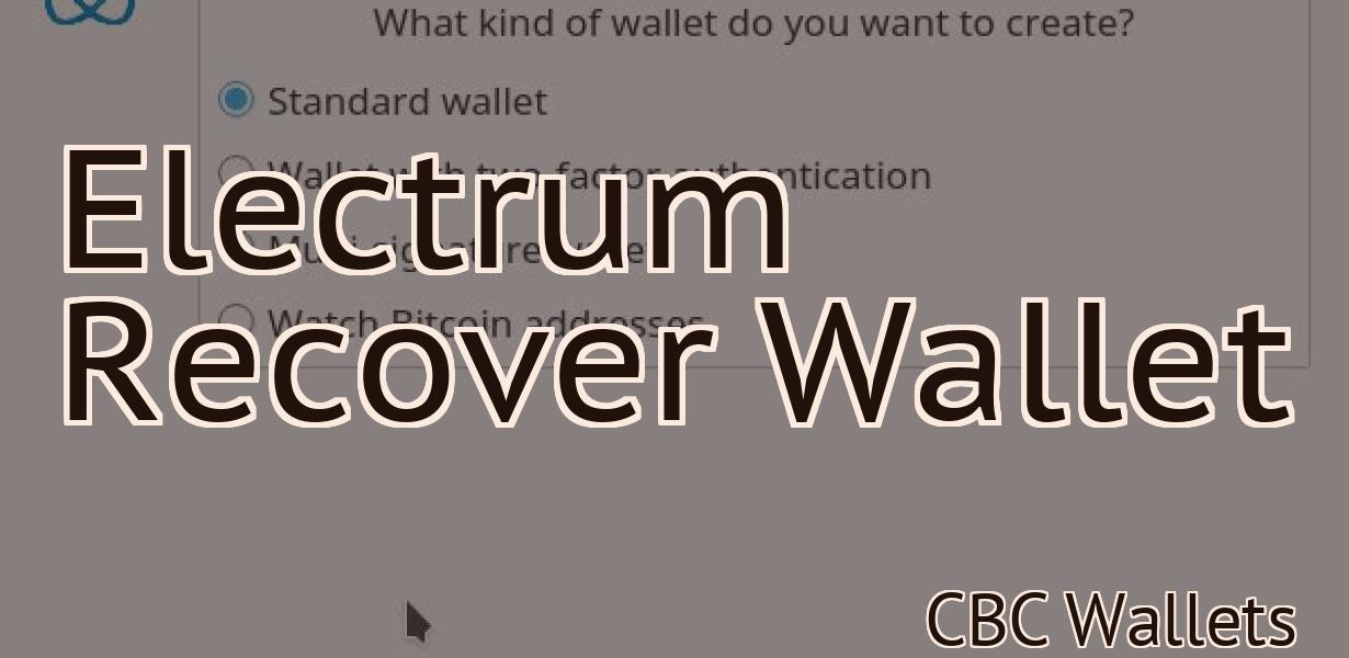 Electrum Recover Wallet