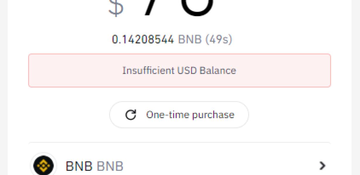 Trust Wallet Insufficient BNB: