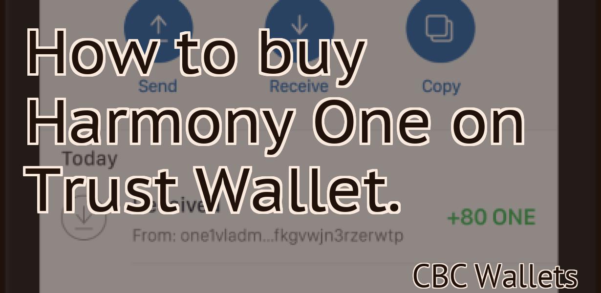 How to buy Harmony One on Trust Wallet.
