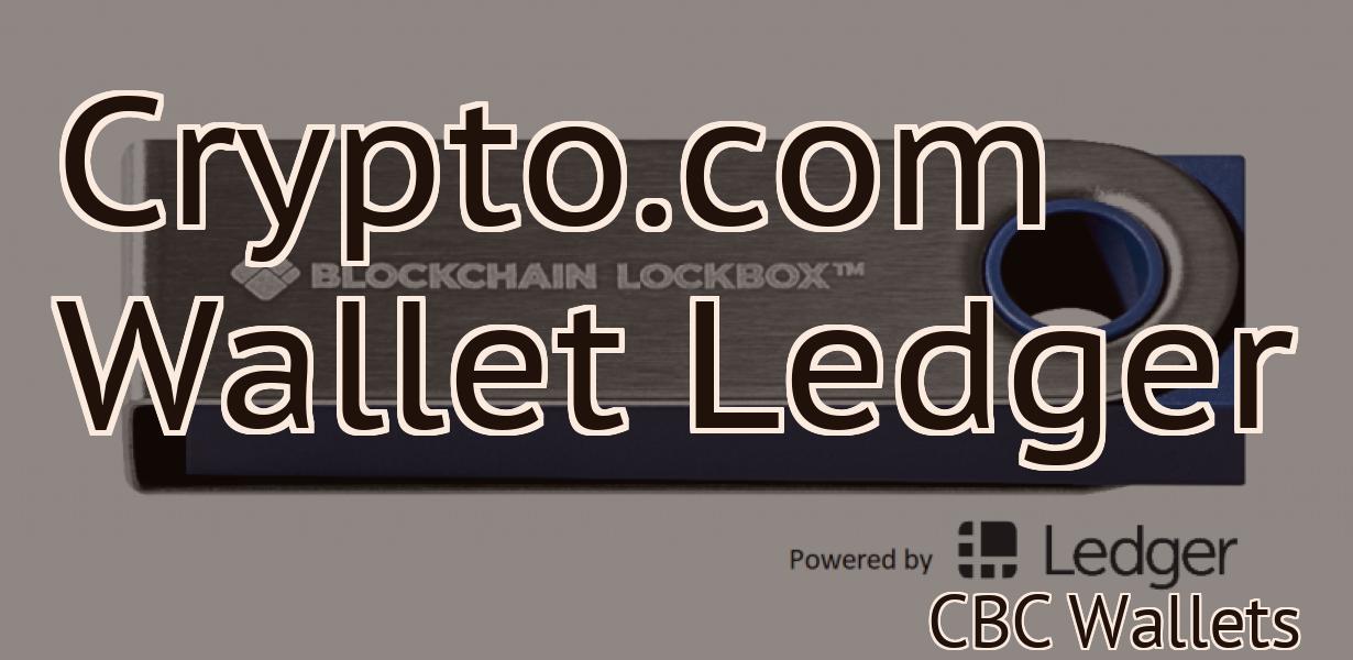 Crypto.com Wallet Ledger
