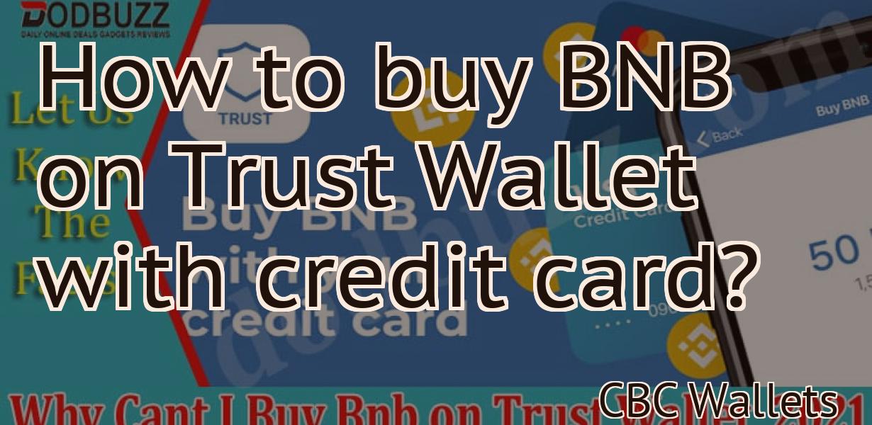 How to buy BNB on Trust Wallet with credit card?