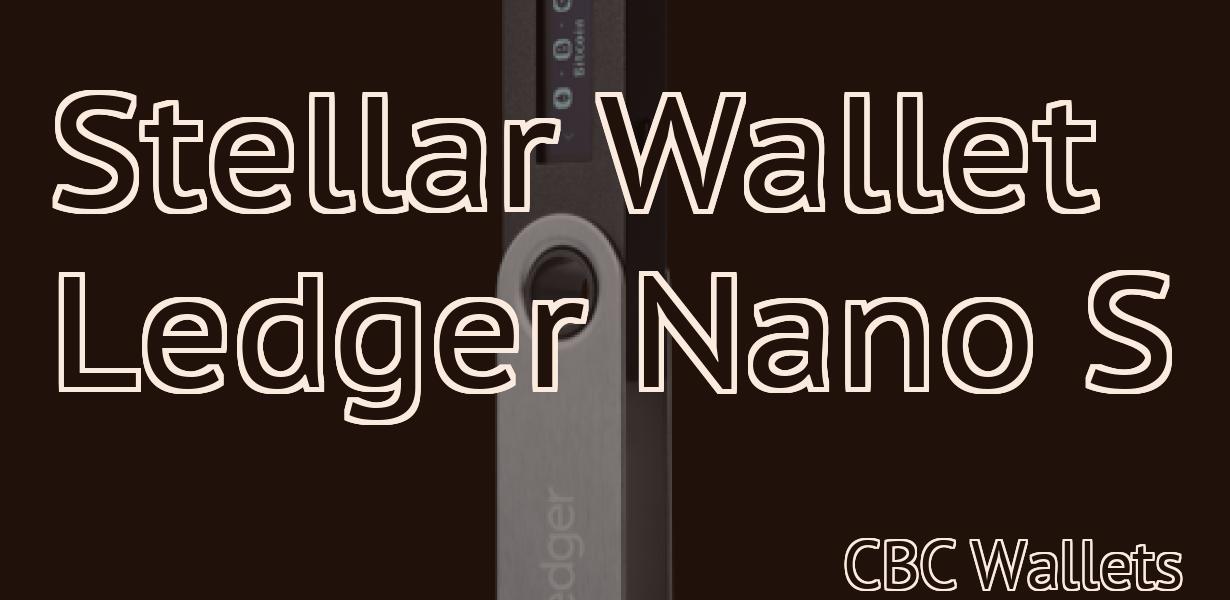 Stellar Wallet Ledger Nano S
