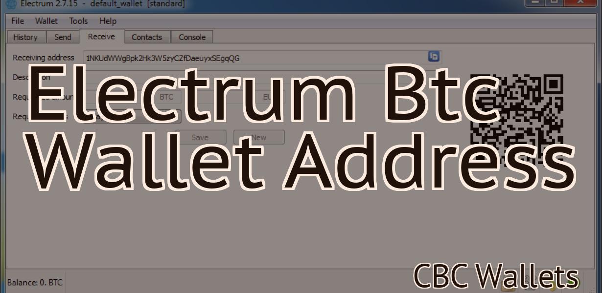 Electrum Btc Wallet Address